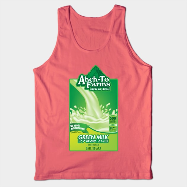 Ahch-To Farms Green Milk Tank Top by ebbdesign